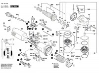 Bosch 3 601 H21 070 GWS 10-125 Angle Grinder 230 V / GB Spare Parts GWS10-125